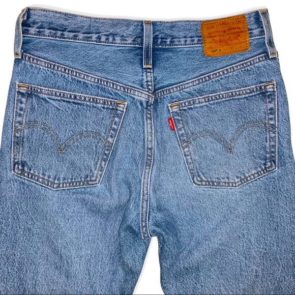 LEVI’S 501 Skinny Distressed Jeans Size 26 - Picture 11 of 13